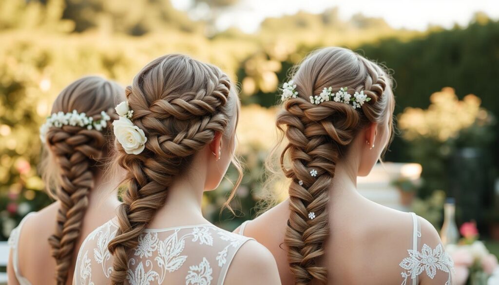 geflochtene frisuren hochzeit