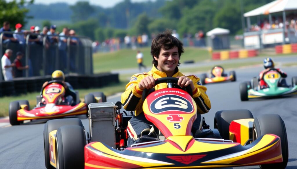 Ayrton Senna im Kartfahren