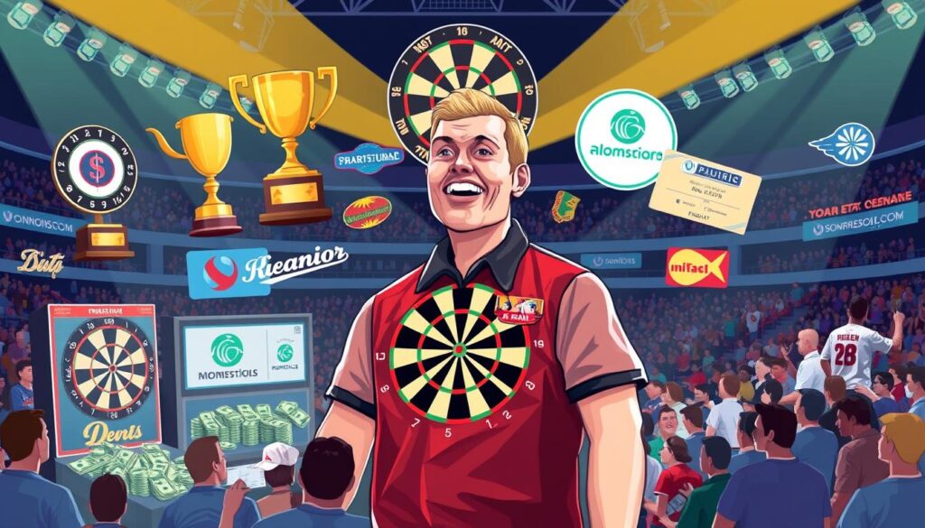 Einnahmequellen von Darts Spieler